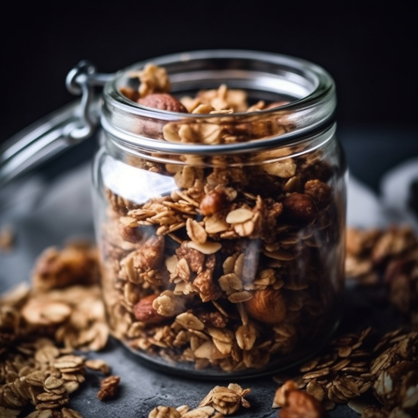 Mandel- och valnötsgranola